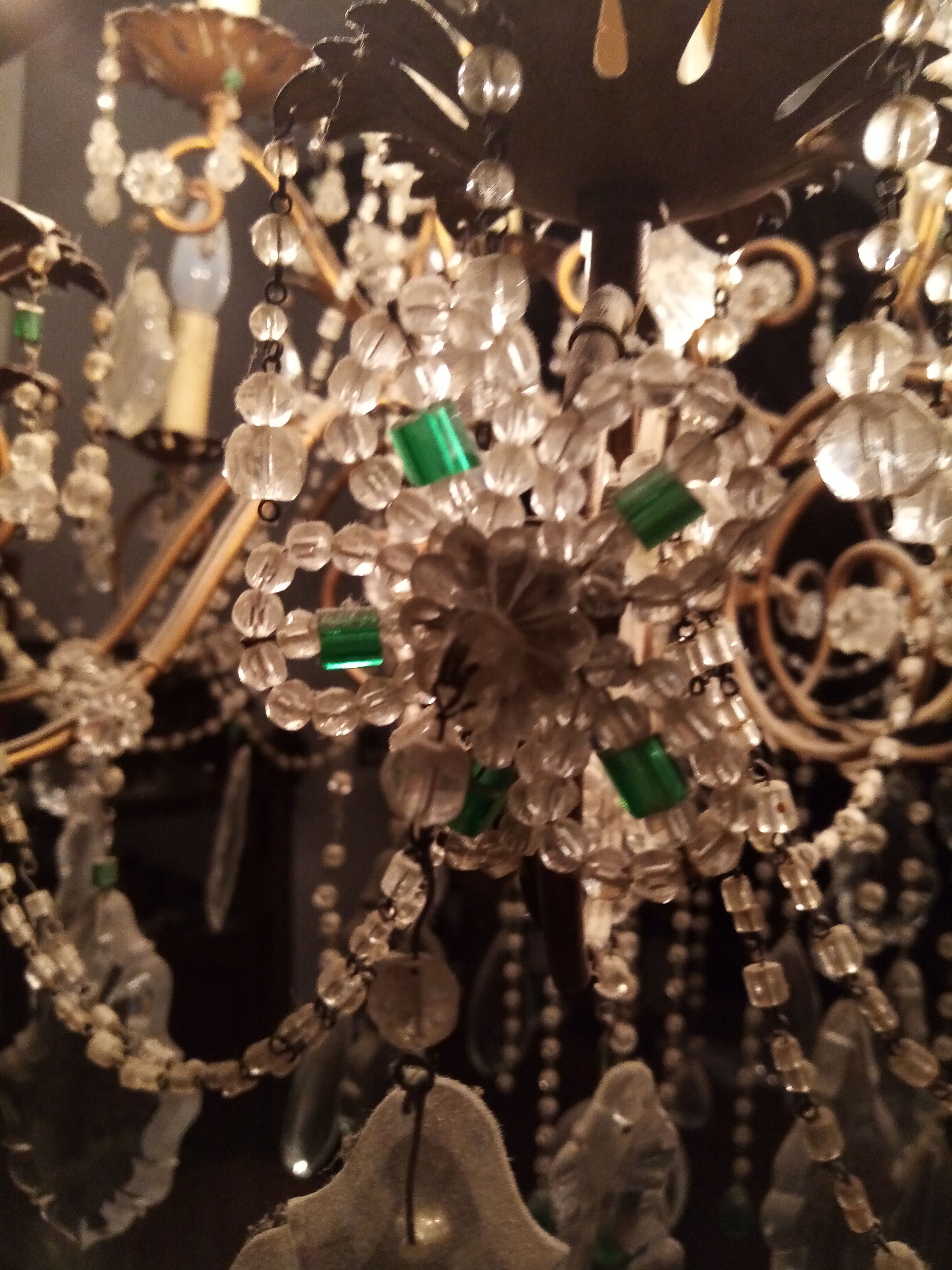 15-arm light-stamped chandelier