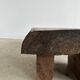 Asian solid wood quadripod brutalist coffee table H30 L81 l42