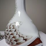 Vintage 80s Haviland Castel decanter & miniature duo from Sandoz for Chabot