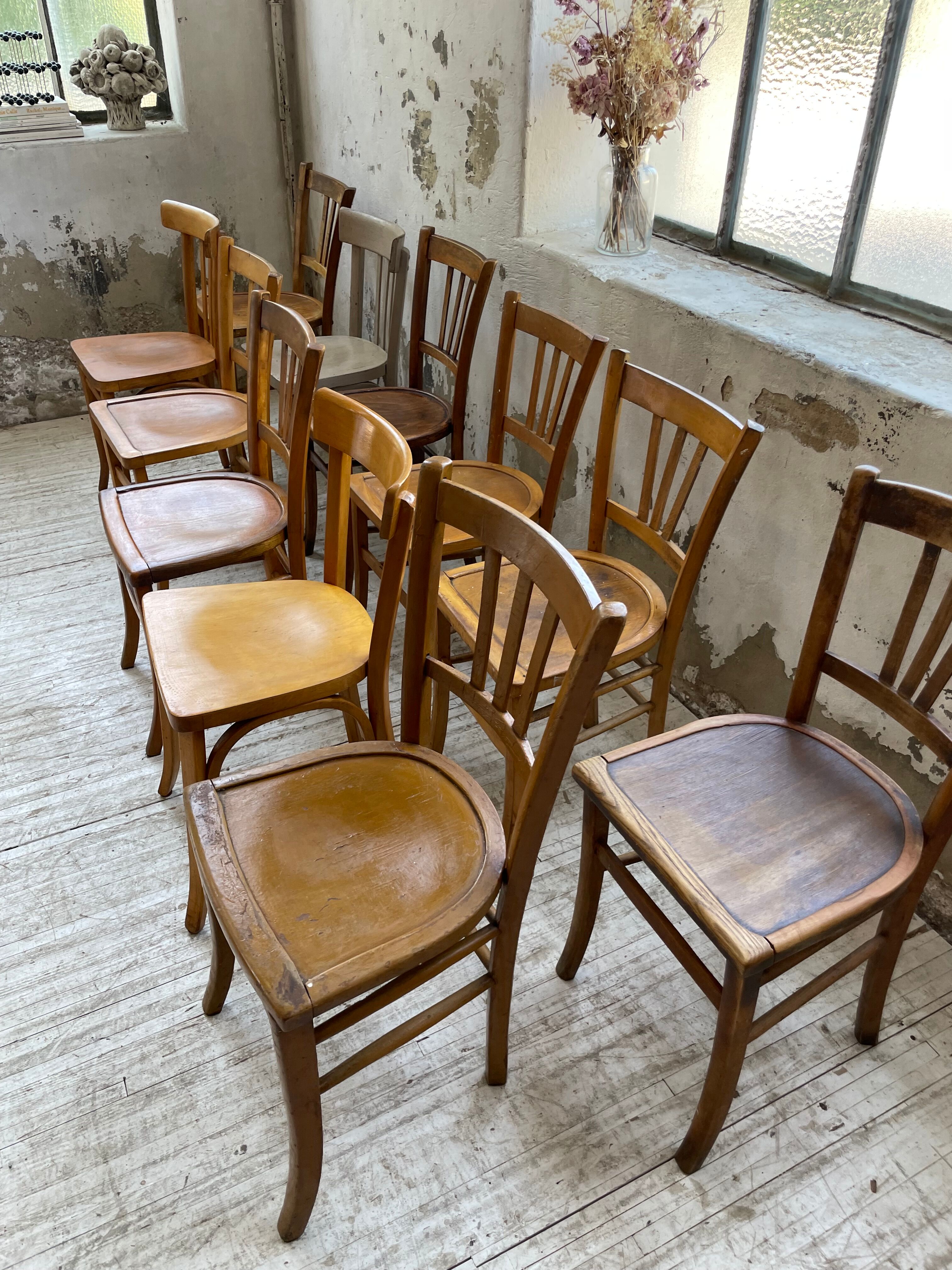 Set 11 Baumann bistro chairs