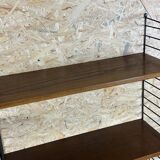 60s 70s oak string shelf module by Kajsa & Nils "Nisse" Strinning Sweden