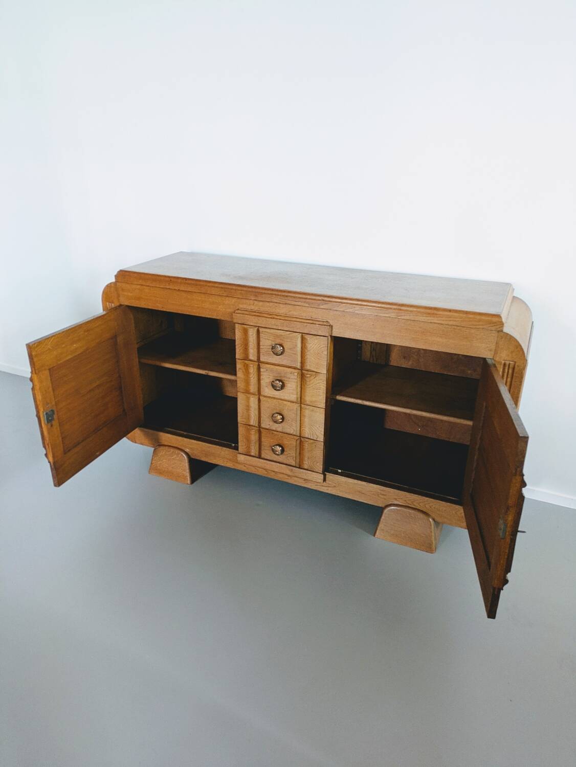 Vintage Art Deco wooden sideboard