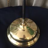 Lampe de bureau lampe d'appoint lampe de lecture quinquet laiton tulipe opaline