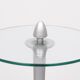 Post Modern Round Glass side table 1980s