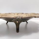 Vintage chiseled and embossed cast bronze centerpiece bowl, Italy