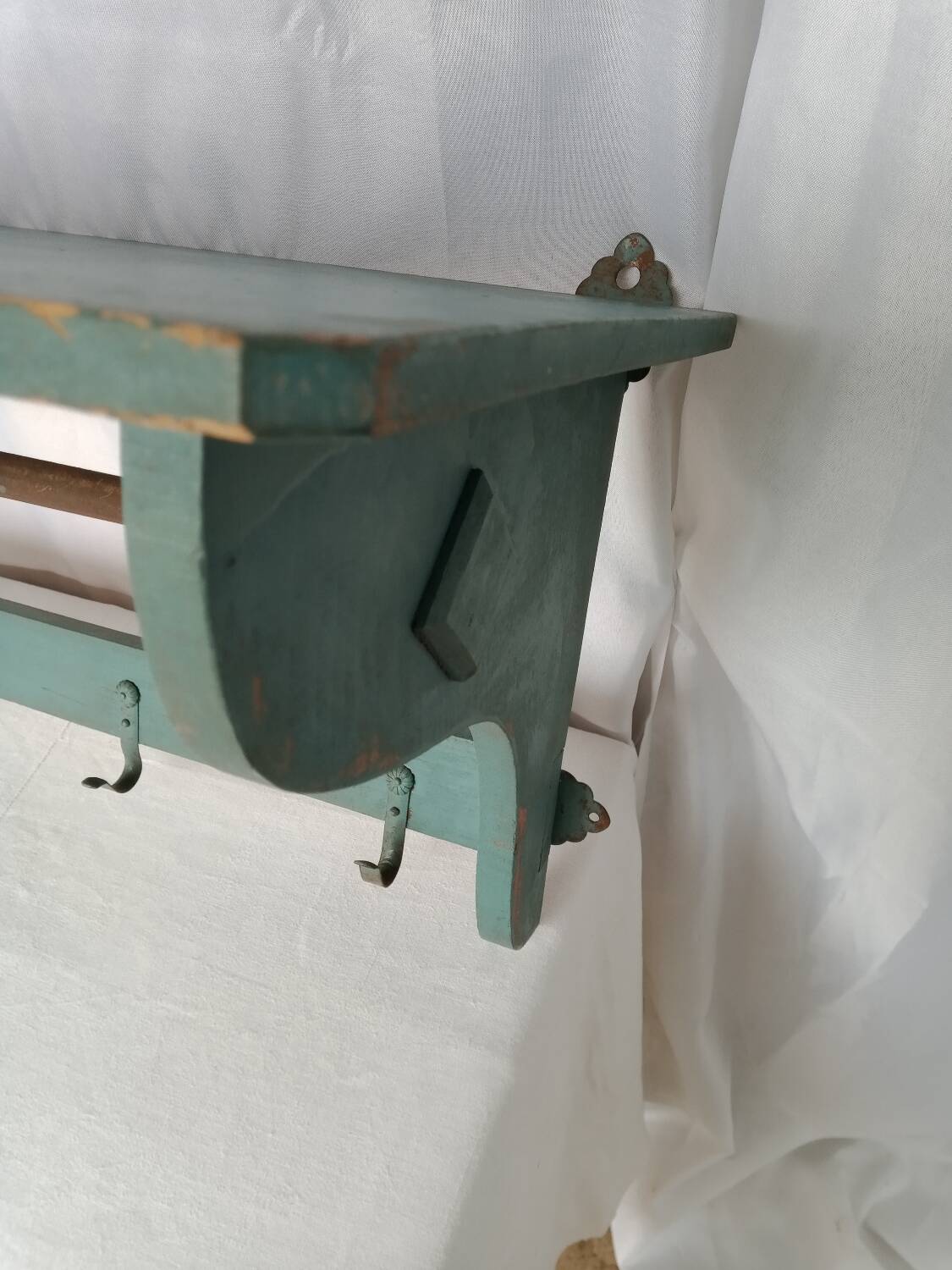 Old kitchen towel holder shelf