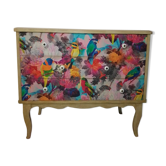 Chest of drawers vintage birds