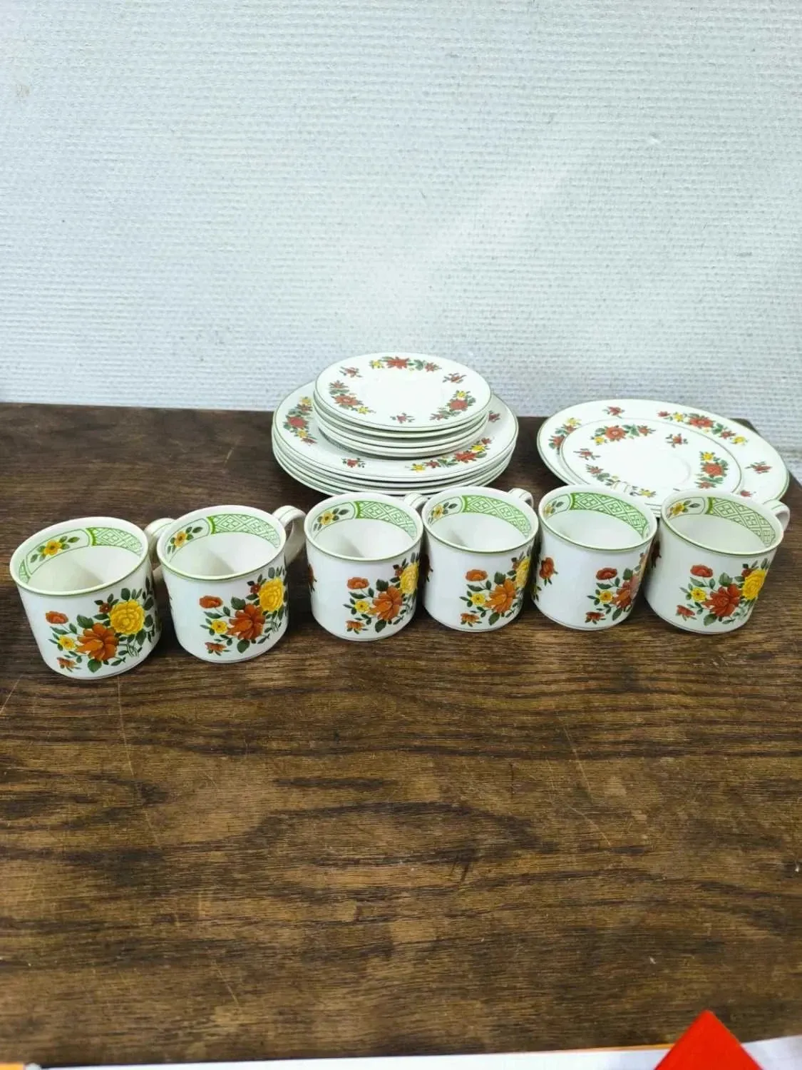 Set of 6 cups + saucers + dessert plates Villeroy and Boch Summer