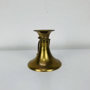 Bougeoir noeud laiton doré vintage