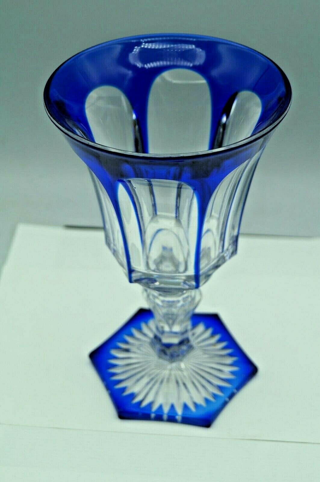 St-Louis crystal wine glass