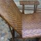 Chair long vintage rattan