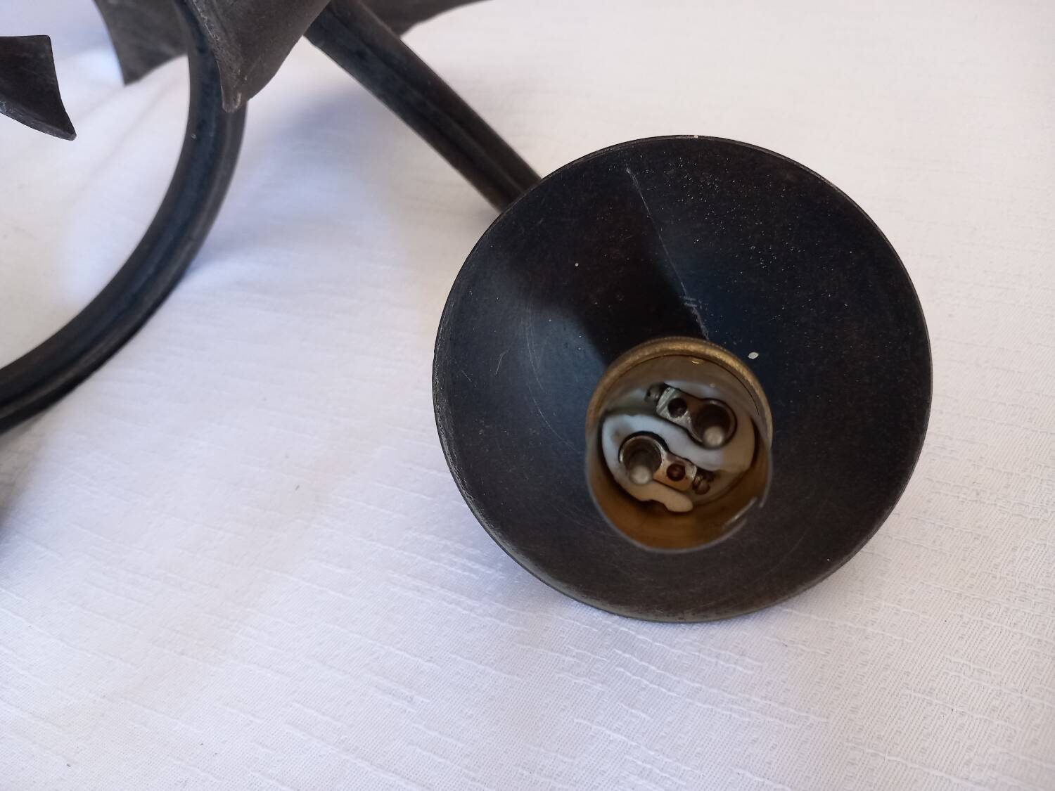 3 vintage iron wall lights/ Medieval/ Castle