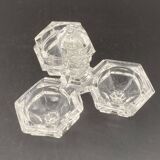 Saleron triple en verre – 1024DA10