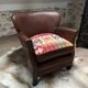 Fauteuil club en cuir