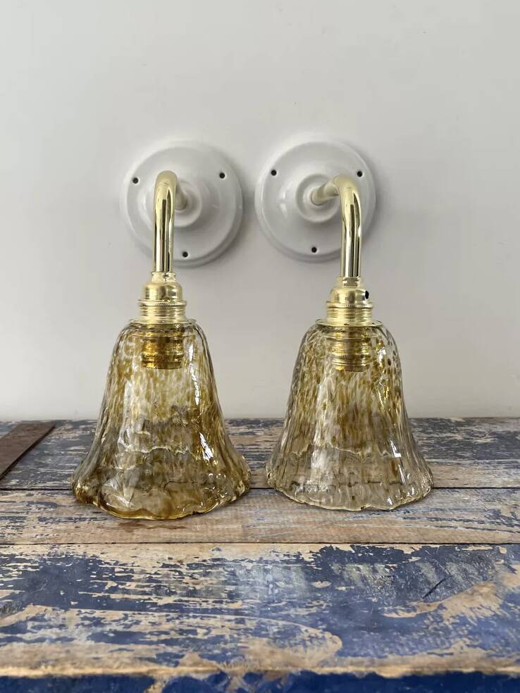 Pair of vintage wall lights