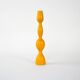 Mustard-colored candlestick, Danish design, 1970s, made in Denmark