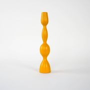 Mustard-colored candlestick, Danish design, 1970s, made in Denmark
