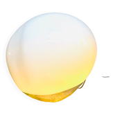 Large 'Nessa' Murano Glass Sphere Lamp In Opal White By Gino Vistosi For Vistosi, Italy 1970S