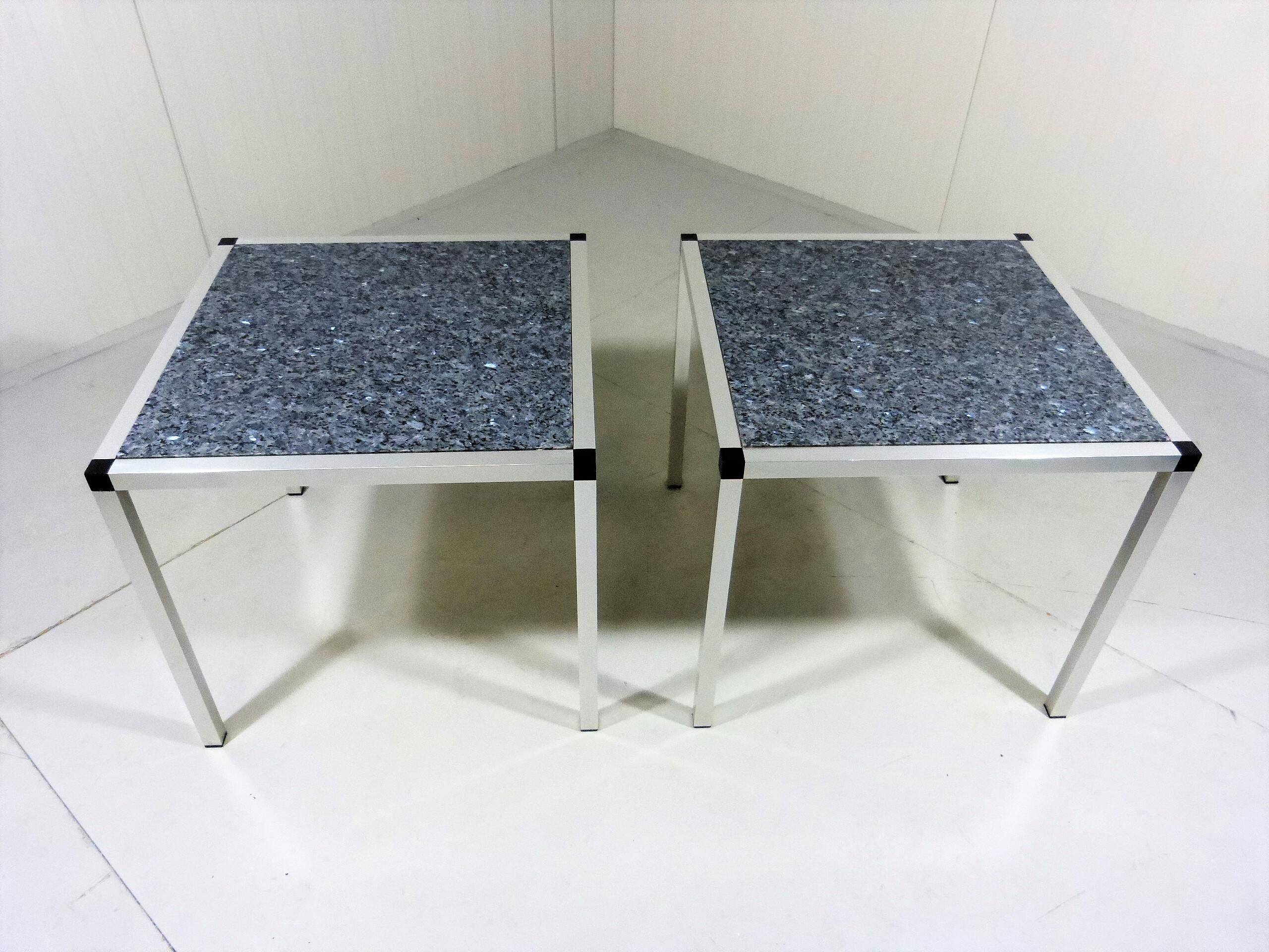 Granite side tables, 1970-80’s