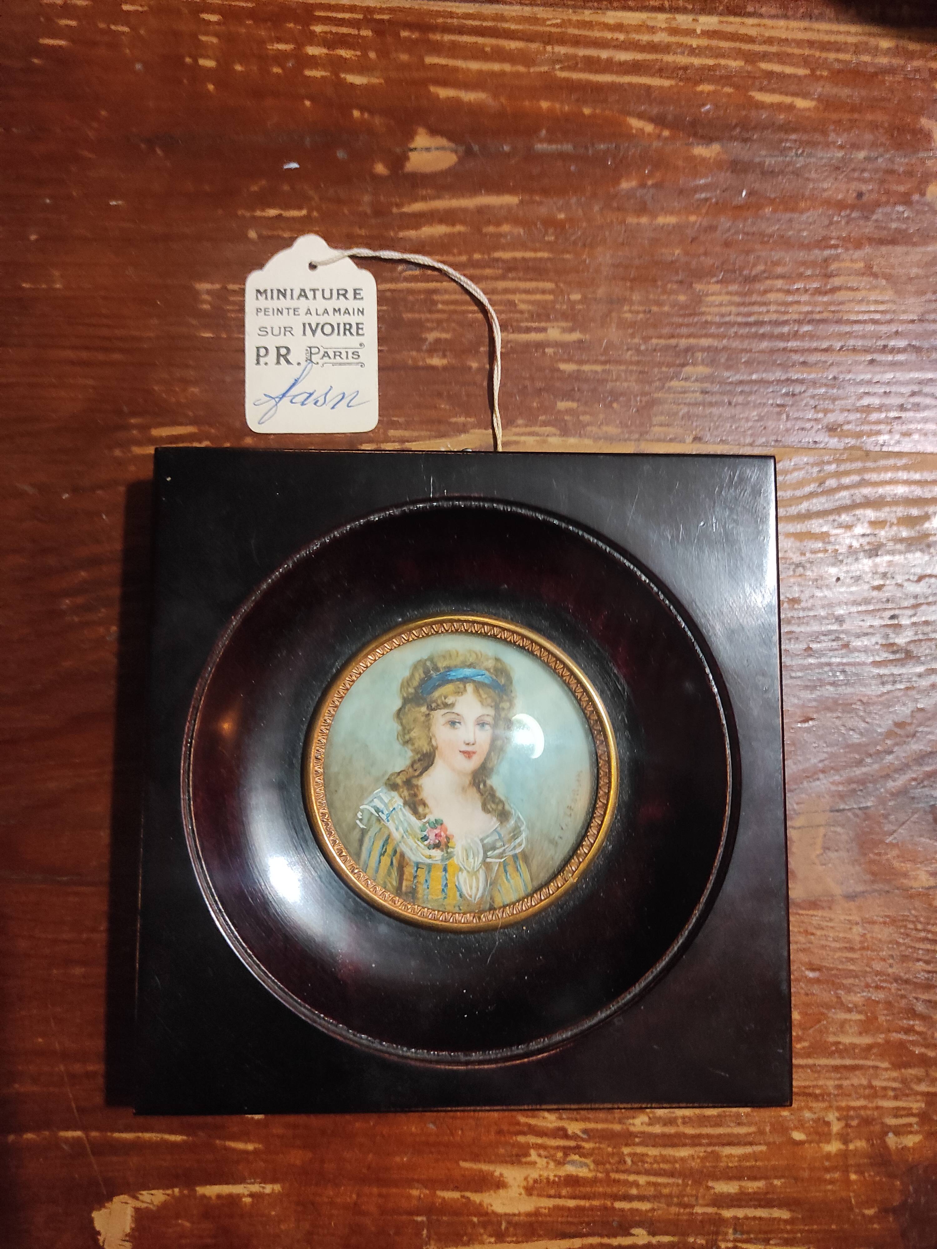 Miniature portrait marie Thérèse de France
