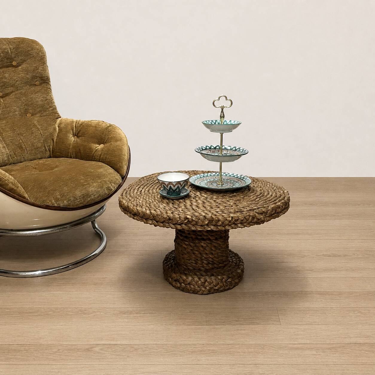 Table d'appoint en corde