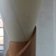 Floral wooden floor lamp