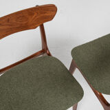 10 chairs in teak by Schiønning & Elgaard 1960s