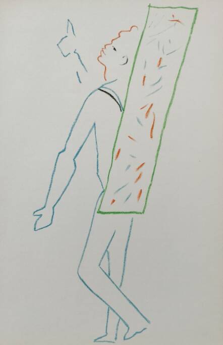 Superbe ensemble de 3 lithographies originales d’après Jean Cocteau.
