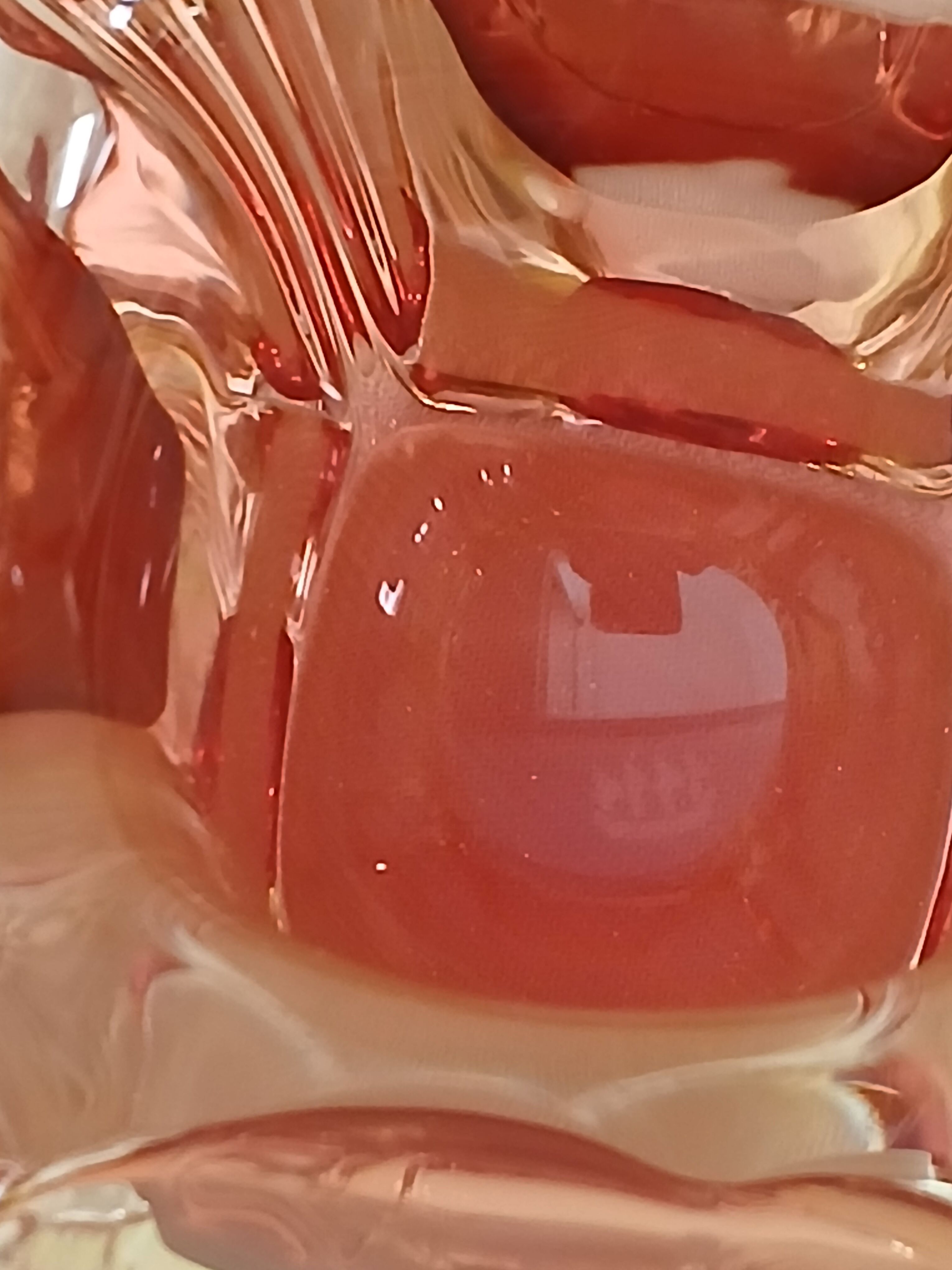 Art bowl by designer Joseph Hospodka in Bohemian crystal.
