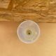 Ancien Vase Soliflore Opaline Blanche Avec Reflets Vintage