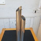 Soliflore en métal argenté 1970