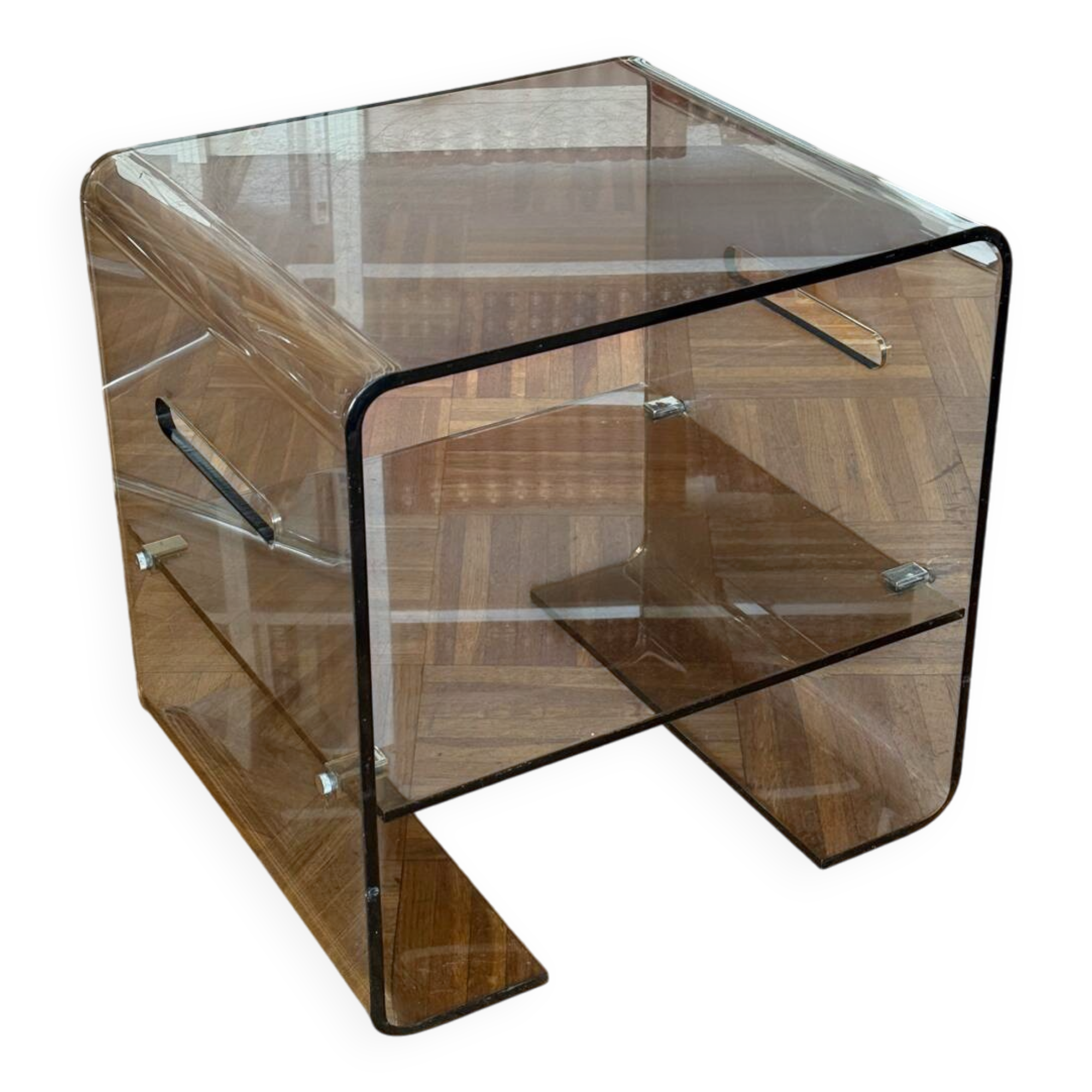 Smoked Plexiglas coffee table