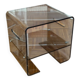 Smoked Plexiglas coffee table