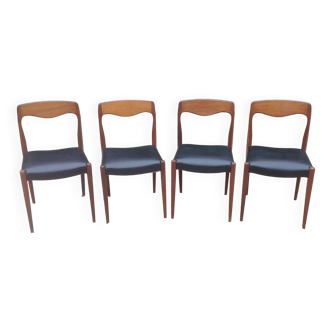 lot de 4 chaises scandinaves vintages
