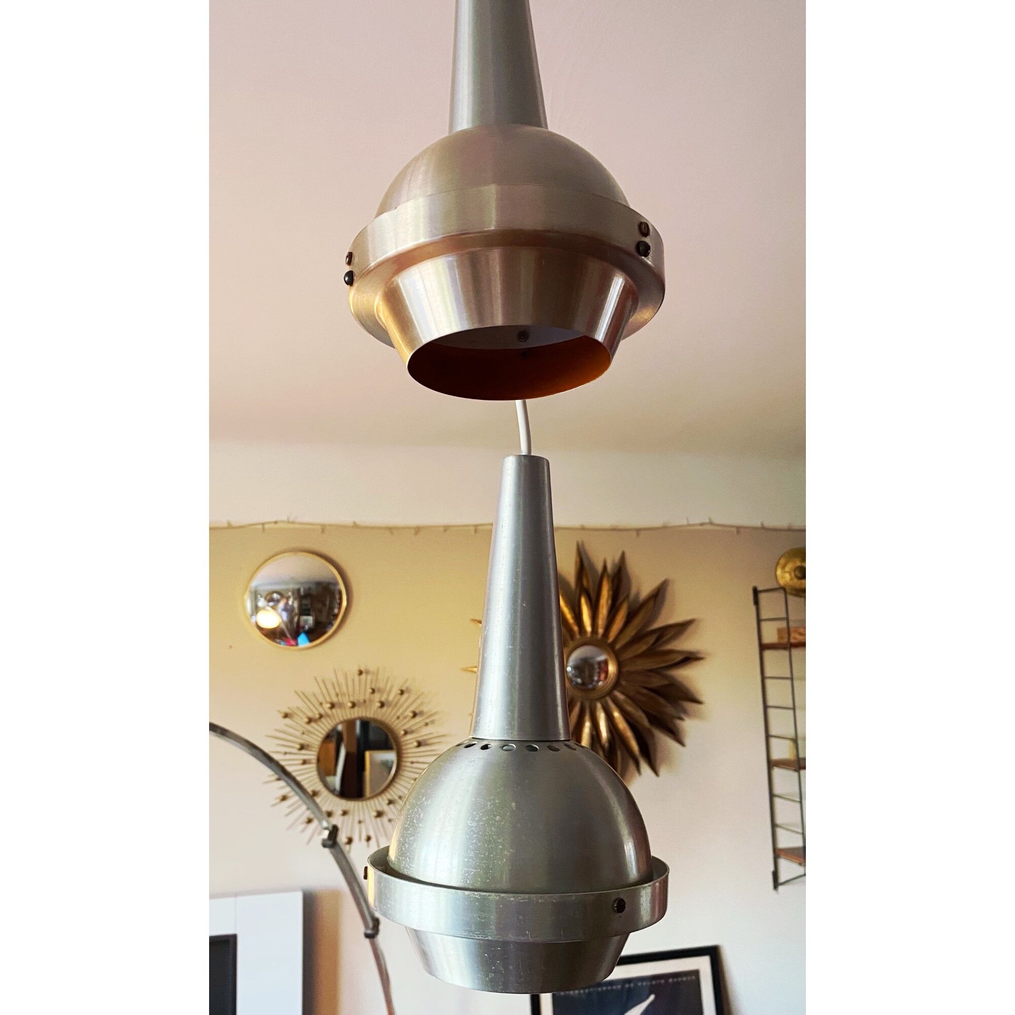 Pair of Swedish pendant lamps