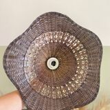 Vintage wicker pendant light