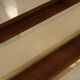 Mid Century Style Solid Wood, Brass and Black Glass Pair of Italian Commode
