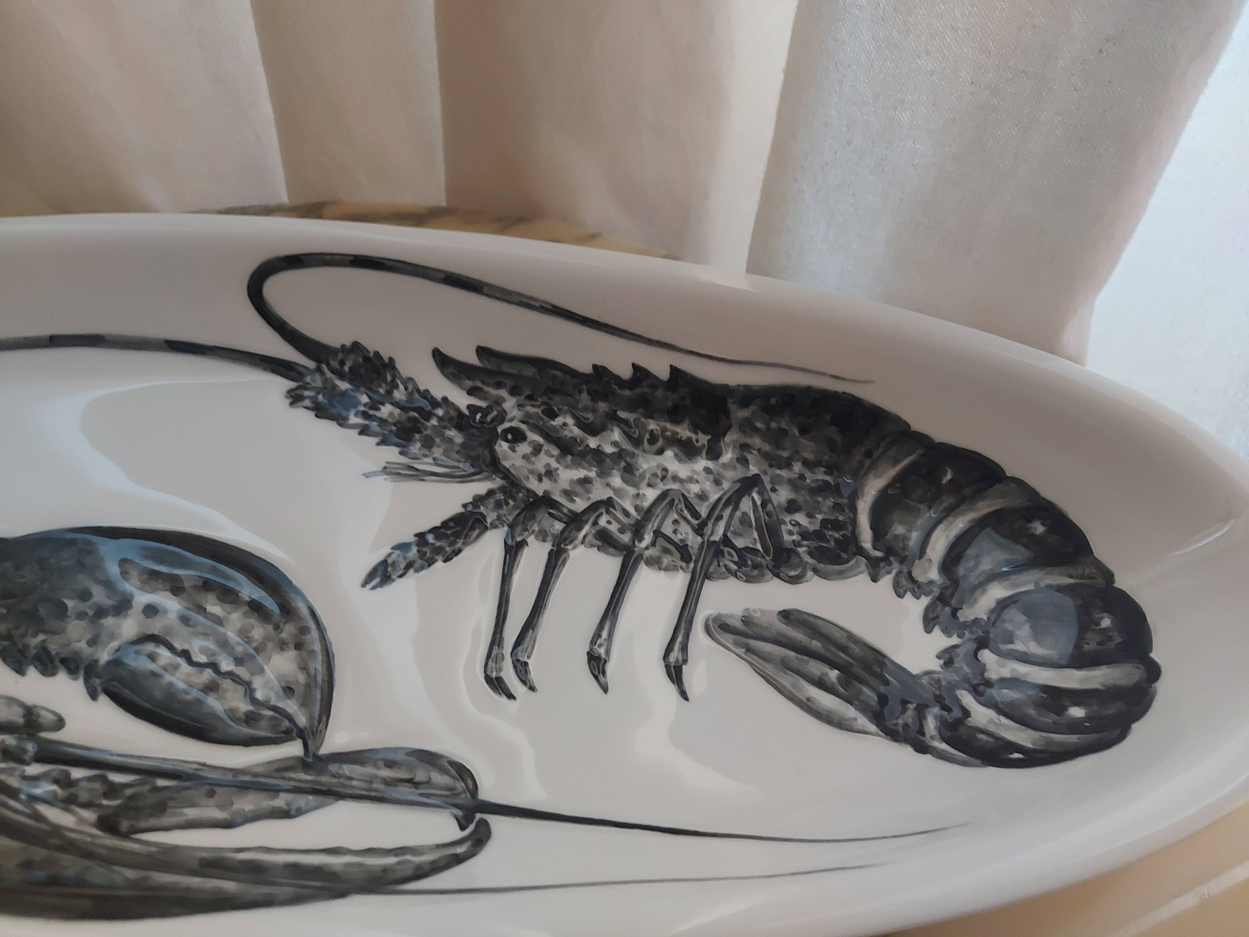 Ceramic dish Proceram lobster