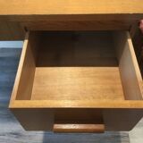 wood and metal desk from the 1960s in modernist style