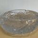 Large vintage pocket tray or ashtray in chiseled Bohemian crystal