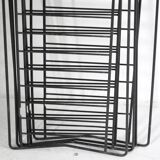 Tomado floor shelf in shades of gray