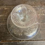 Vintage Fruit Bowl Old Molded Glass Plate Decor Fruits #D657