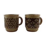 Set of 2 ceramic mugs
