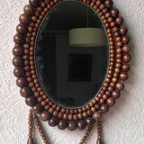 Mirror frame beads wood