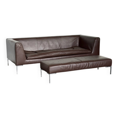 Canapé et banc en cuir par B&B Italia