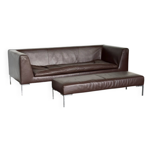 Canapé et banc en cuir par B&B Italia