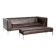 Leather sofa by B&B Italia and bench set — genuine Italian design, excellent condition.
