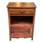 Art Deco bedside table in solid wood 1960