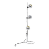 Chromed metal floor lamp. 1970s.