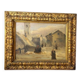 Old painting French school 19th century